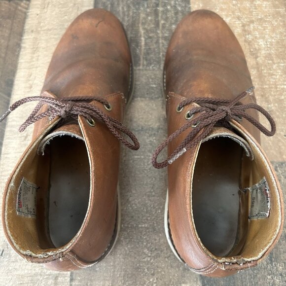 Red Wing 595 Chukka Vintage Leather Lace Up Work Boots Mens 9.5 D - Picture 8 of 12